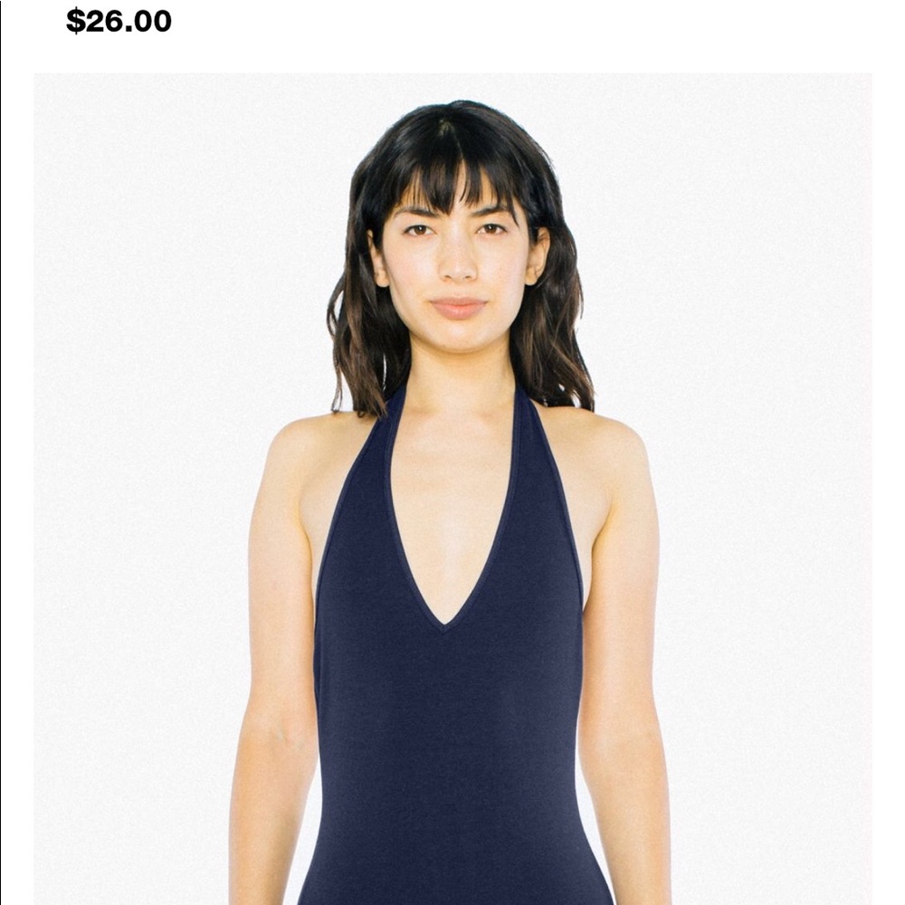 American apparel navy body suit